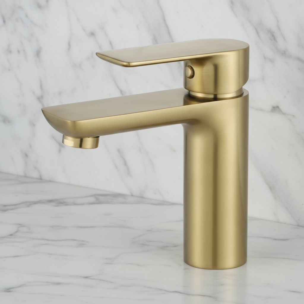 Silvio Robinet de lavabo à poser — Or brossé