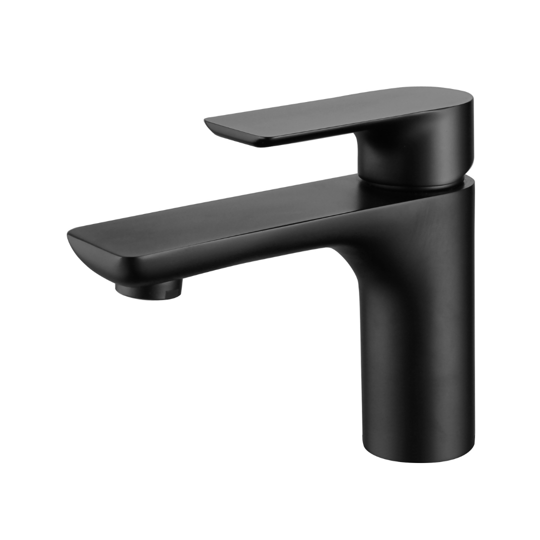 Silvio Opbouw Wastafelkraan — Mat zwart