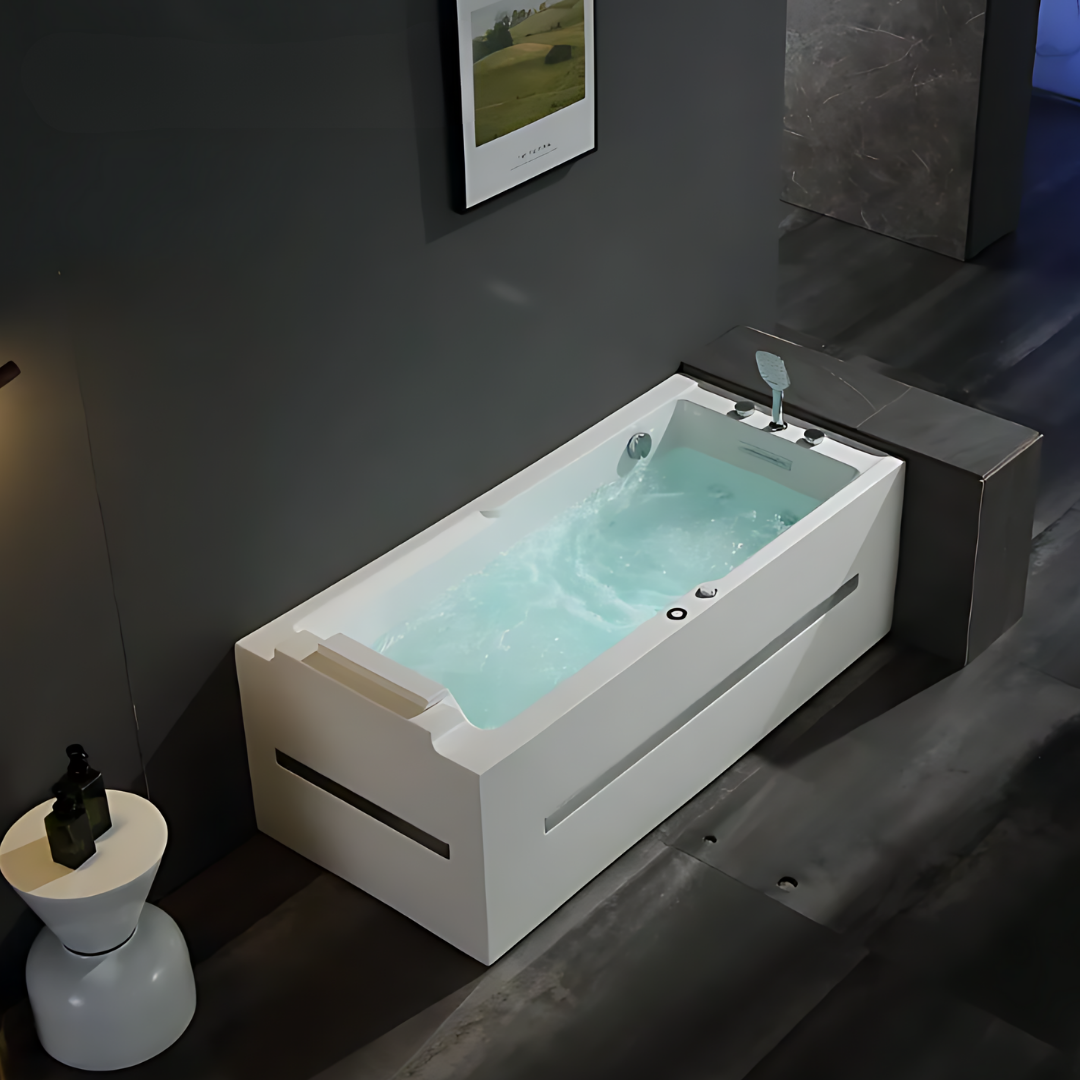 Vrijstaand Massagebad – Monaco Luxe – Glans Wit – 160x75x63 cm