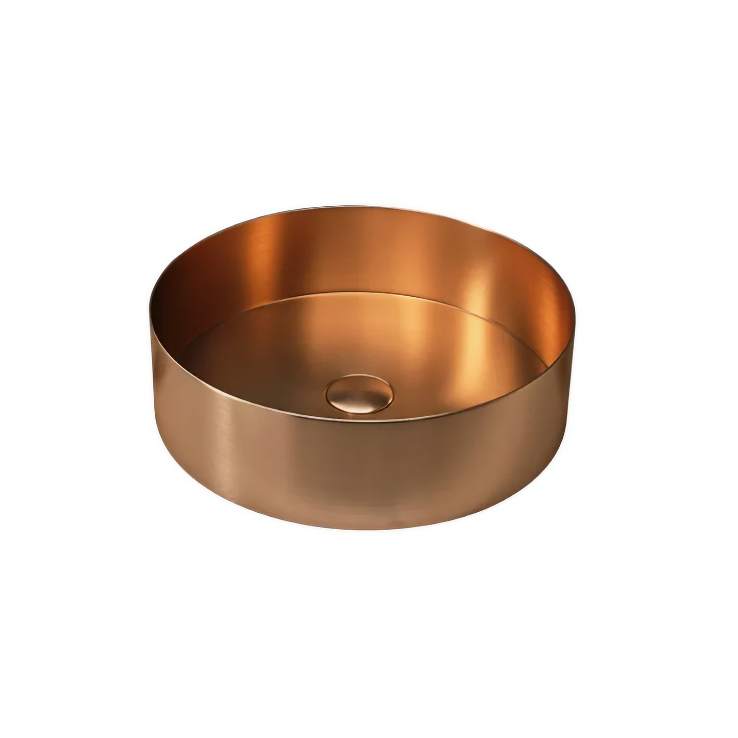 Opzet Waskom - Dante - Mat Rose Goud - RVS - 380x380x120mm