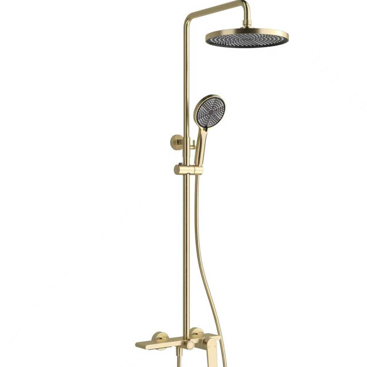 Cynthia Système de douche apparent — Or brossé