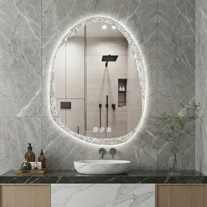 Miroir de salle de bain LED Design Aurelia — 60 × 80 cm