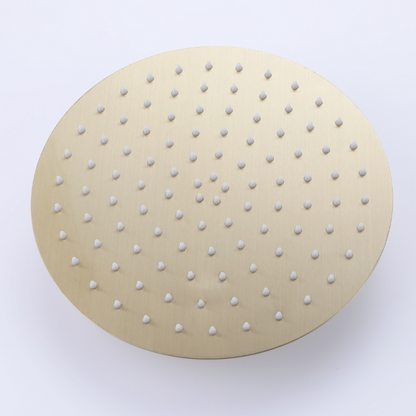 Inbouw Regendoucheset Vincent – Staafhanddouche – Geborsteld goud - Incl. inbouwdeel