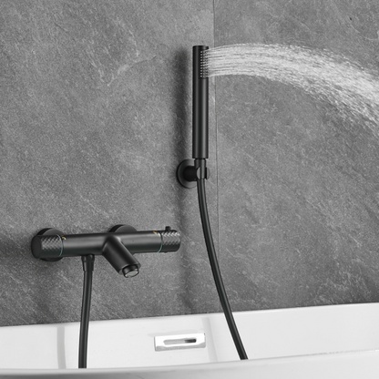 Thermostatische opbouw badkraan - Alessandra - Mat zwart
