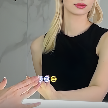 Miroir de salle de bain LED Lorenzo — 151 × 78 cm — Or brossé — Horizontal ou vertical