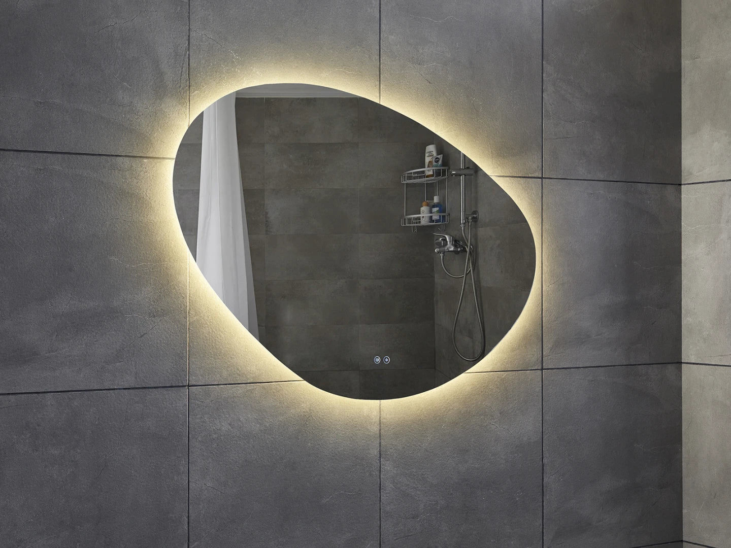 LED Badkamerspiegel - Horizontaal of verticaal - Alessia 100x80cm