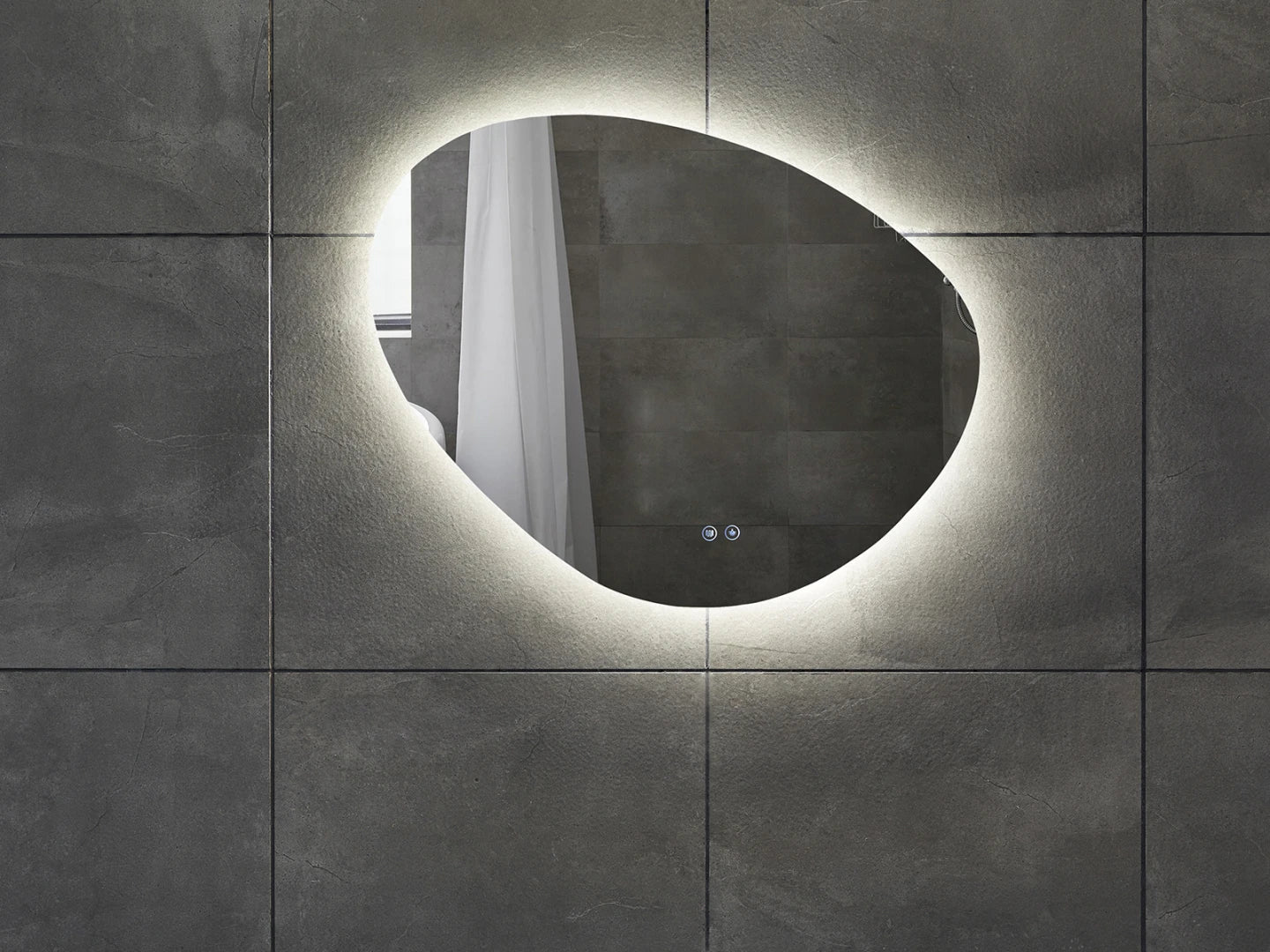 LED Badkamerspiegel - Horizontaal of verticaal - Alessia 80x70cm