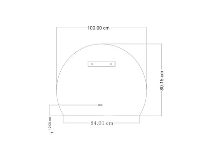 LED Badkamerspiegel - Elena 100x80cm