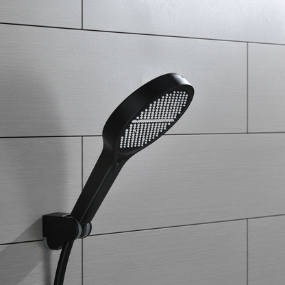 Douchepaneel Elena - LED - Digitaal display - Mat zwart- 145 × 18 × 65 cm