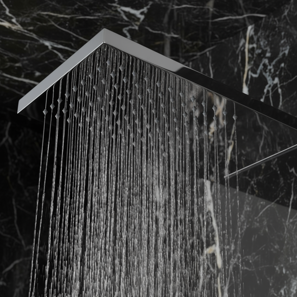 Douchepaneel Nana – Waterval – Massagejets – Chroom- 150 × 20 × 60 cm