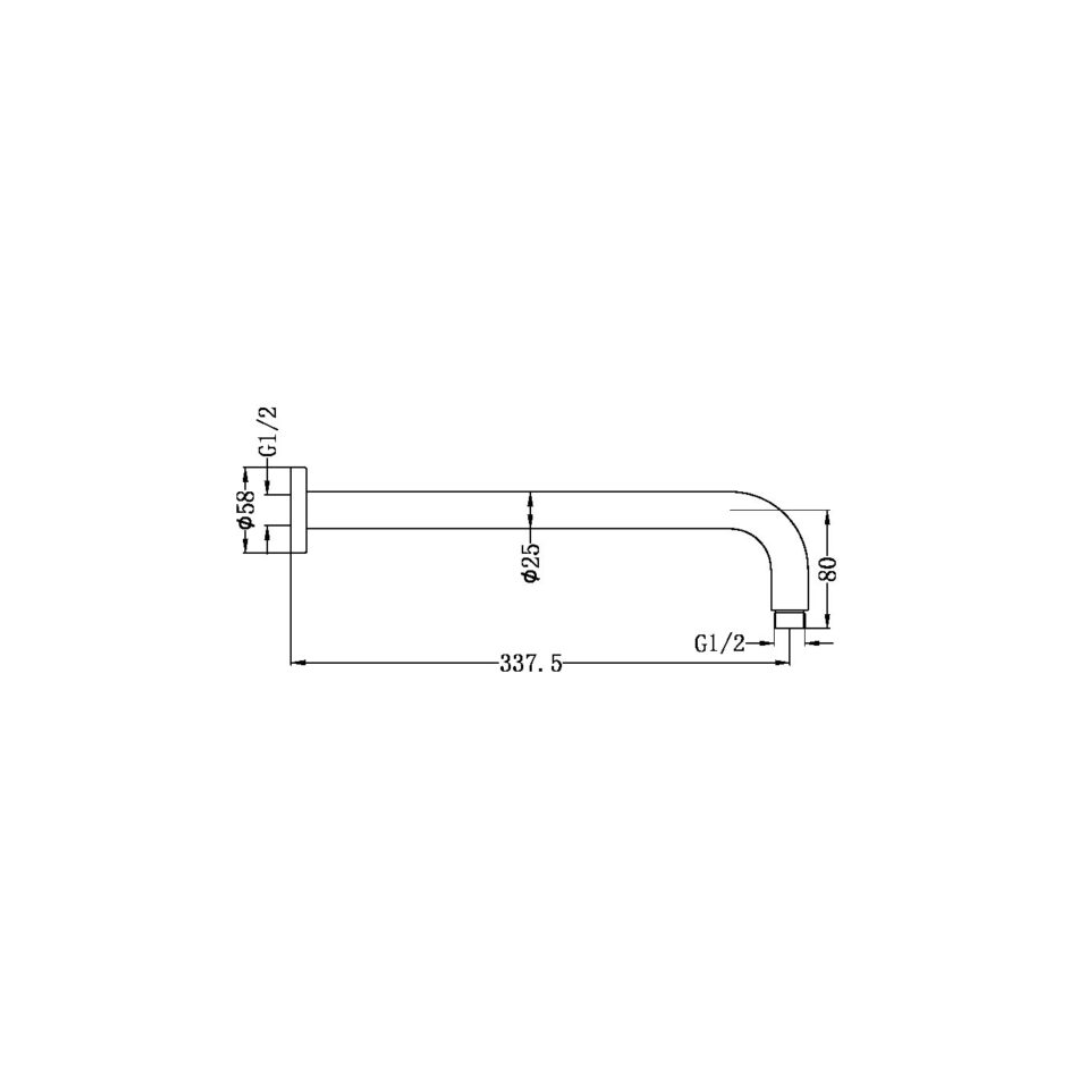 Thermostatiche inbouw regendoucheset Valencia - Air shower II - Brushed bronze