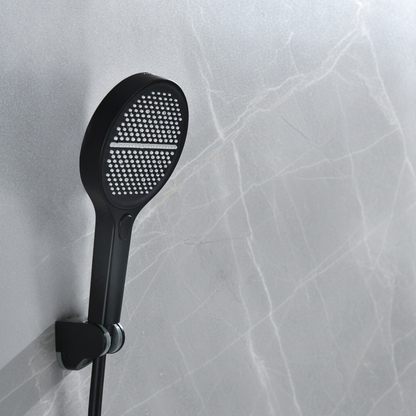 Douchepaneel Elena - LED - Digitaal display - Mat zwart- 145 × 18 × 65 cm