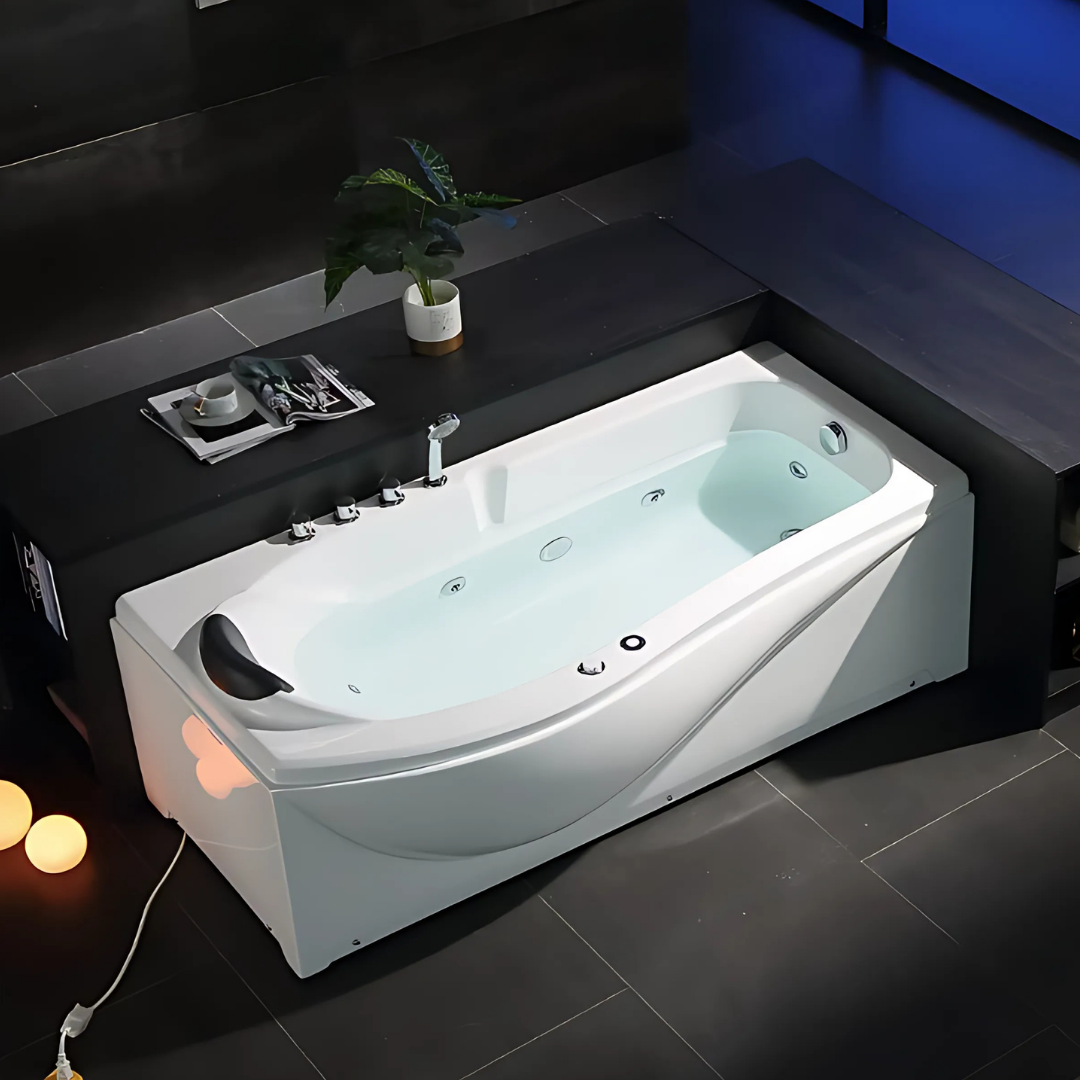 Opbouw Massagebad – Sorrento – Glans Wit – 170x85x64 cm