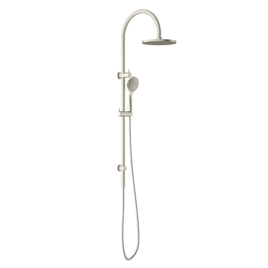 Regendoucheset Valencia – Brushed Nickel - Air shower - Met inbouwmengkraan