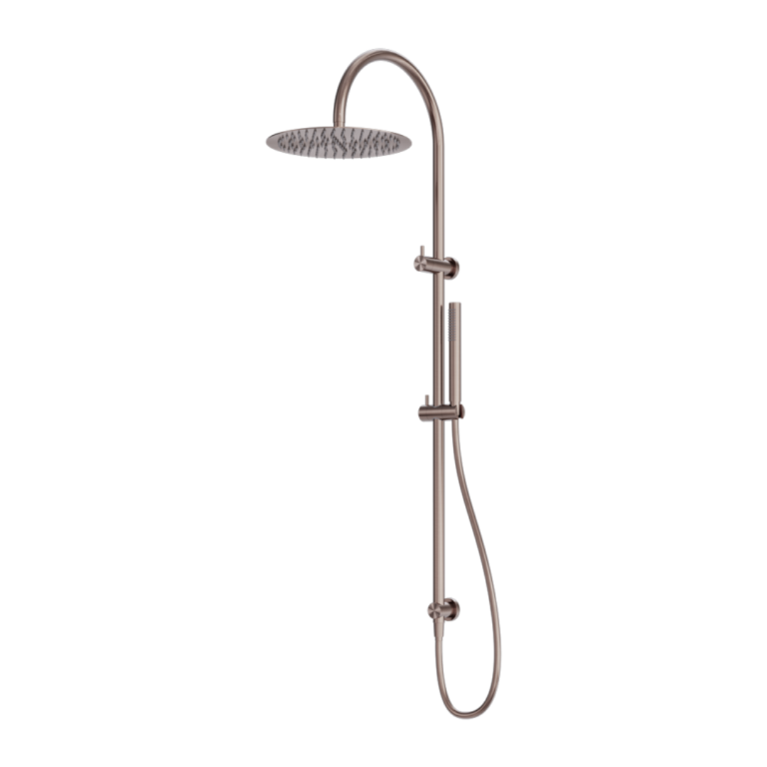 Regendoucheset Capri – Brushed bronze - Met inbouwmengkraan