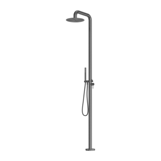 Buitendoucheset Capri – Vrijstaand – Regendouche & Staafhanddouche - Graphite