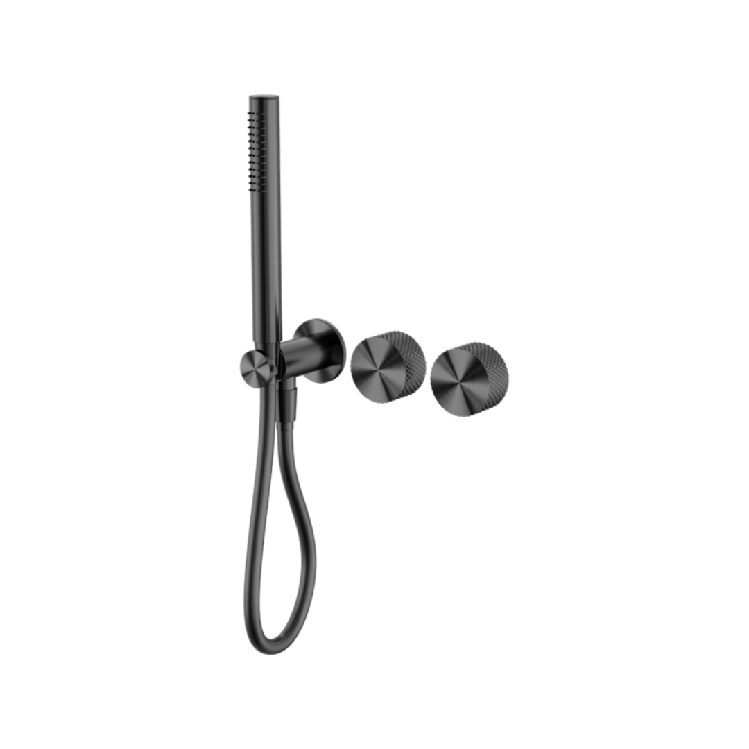 Inbouw douchemengkranen Valencia - Staafhanddouche - Zonder achterplaat - Graphite