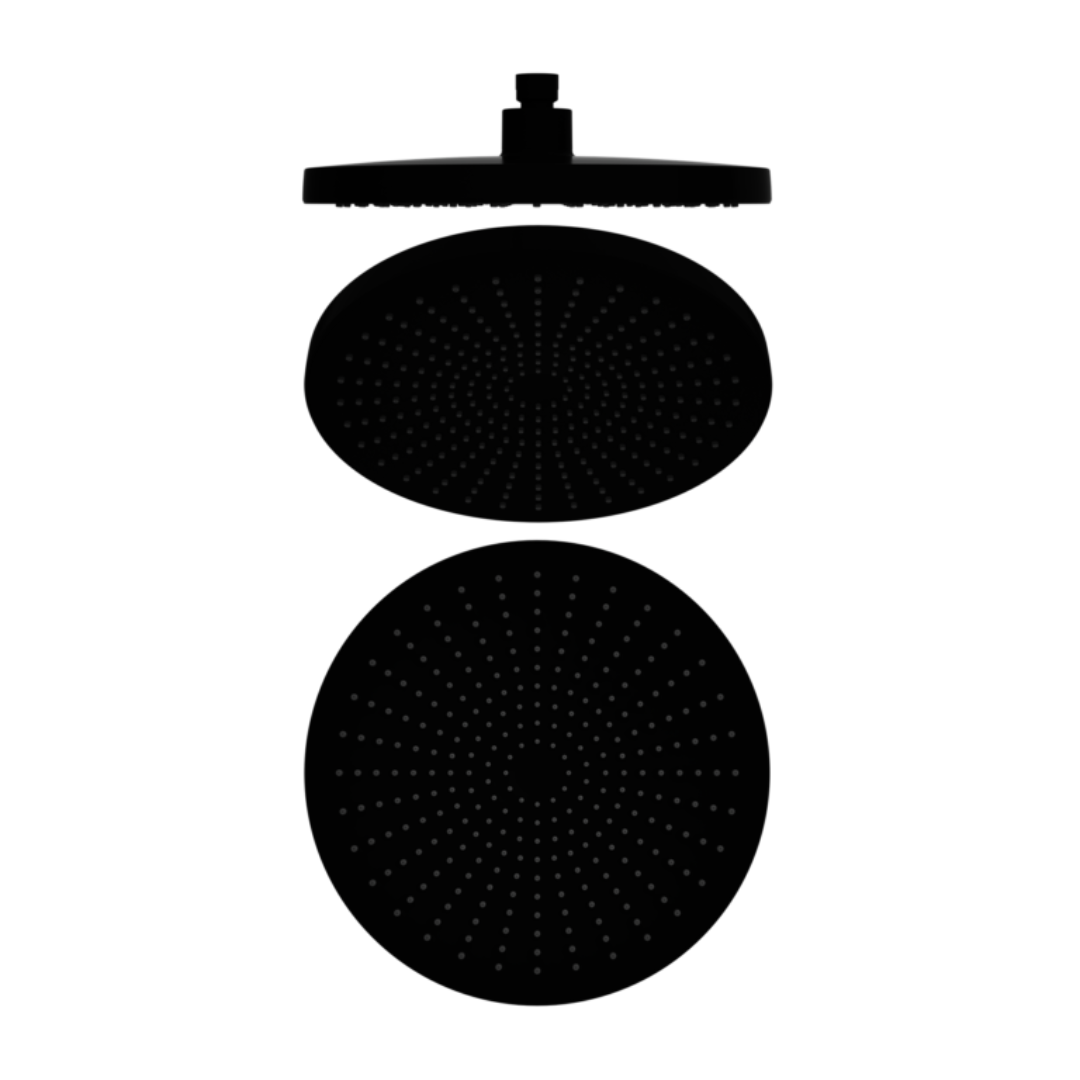 Douchekop Valencia – Matte black - 250mm