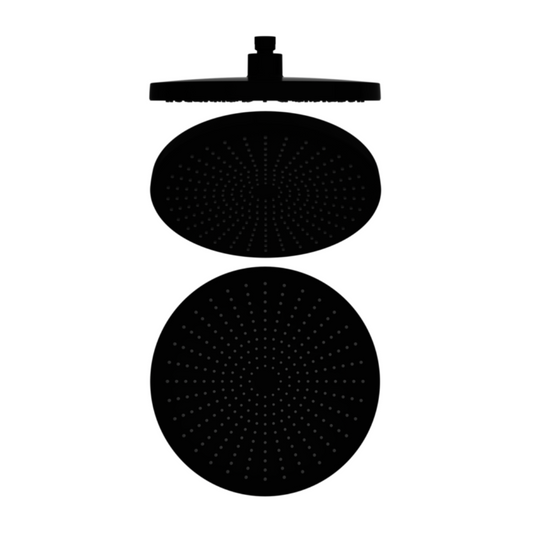 Douchekop Valencia – Matte black - 250mm