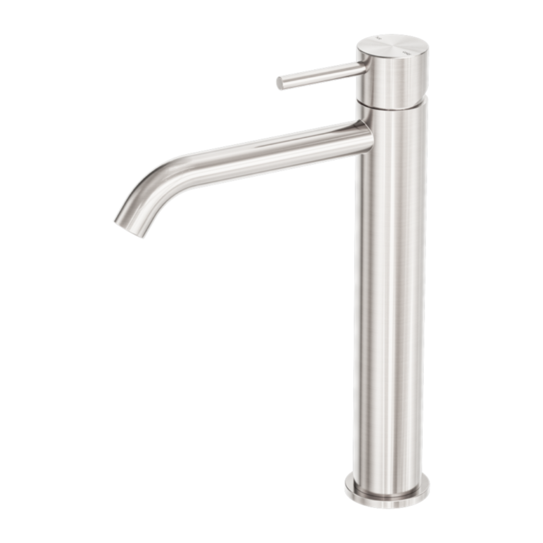 Hoge wastafelkraan Capri - 1-Gats - Brushed nickel