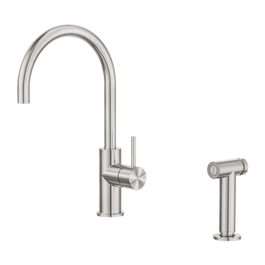 Keukenkraan Capri – Met handspray - Brushed nickel