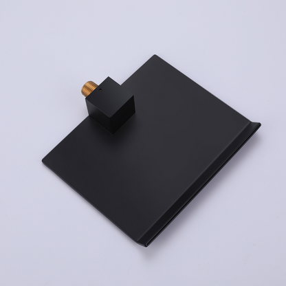 Inbouw wastafelkraan Louise - Mat zwart - Incl. inbouwdeel