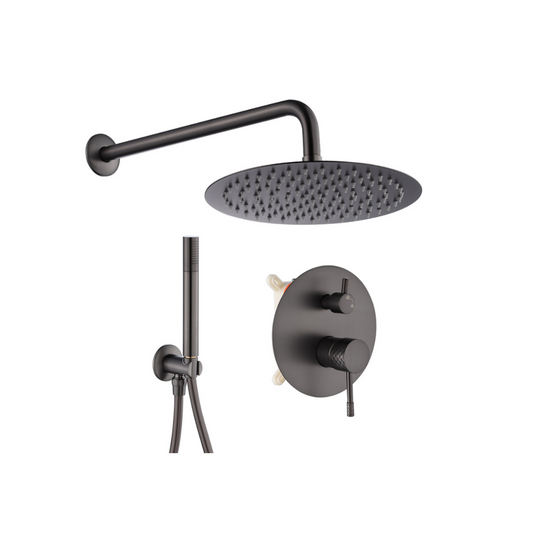 Inbouw Regendoucheset - Arturo - Gunmetal grey