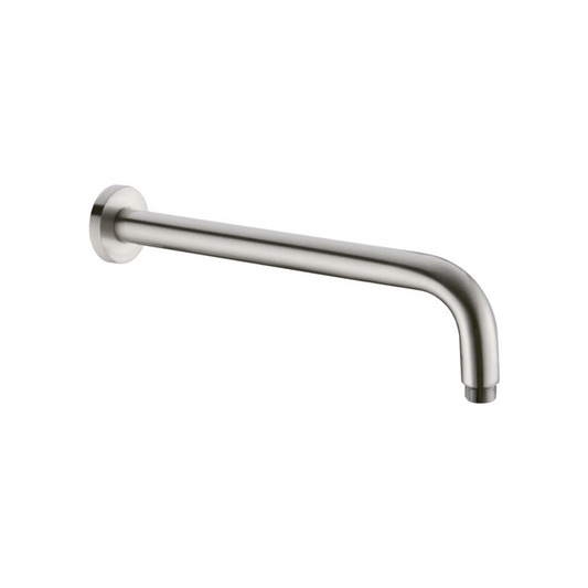 Gebogen wandarm Valencia - Brushed nickel - 337,5 mm