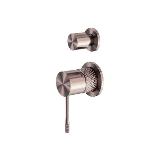 Inbouw mengkraan met diverter – Valencia - 2-gats – Brushed bronze