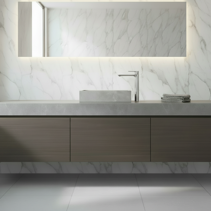 Hoge wastafelkraan  – Silvio – Chroom - 31,5 × 19 × 4,5 cm