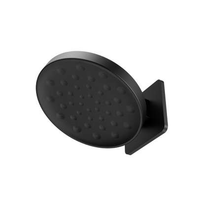 Regendouchekop Sorrento - Met wandbevestiging - Matte black - 300mm