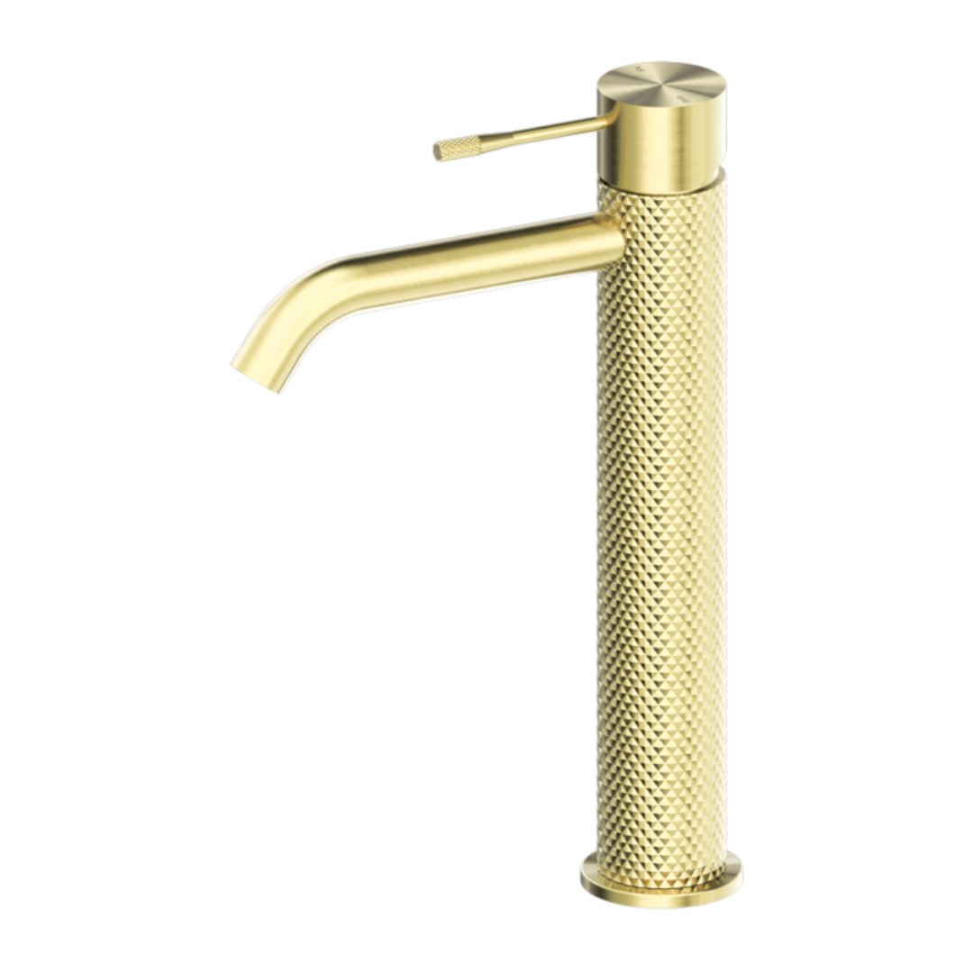 Hoge wastafelkraan Valencia - 1-Gats - Brushed gold