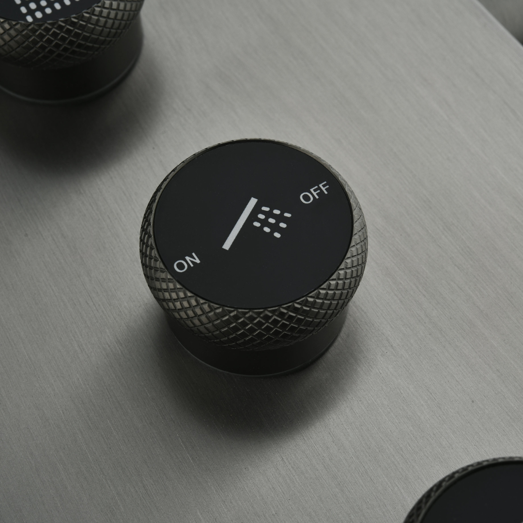 Douchepaneel Elena - LED - Digitaal display - Gunmetal grey - 145 × 18 × 65 cm