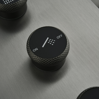 Douchepaneel Elena - LED - Digitaal display - Gunmetal grey - 145 × 18 × 65 cm