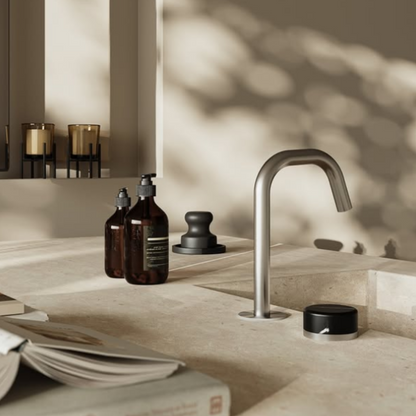 Inbouw mengkraan – Sorrento – Marquina Black– Brushed bronze