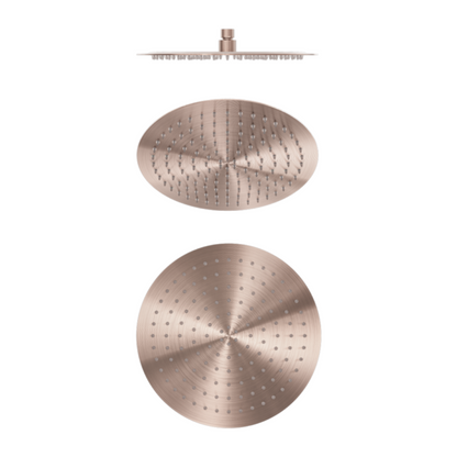 Douchekop Capri – Brushed bronze - 300mm