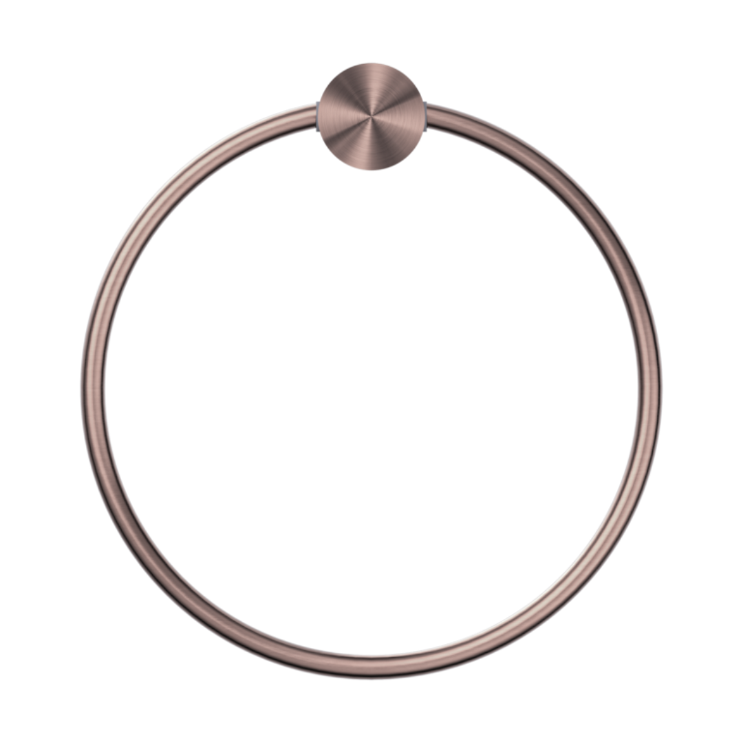 Handdoekring Valencia - Brushed bronze