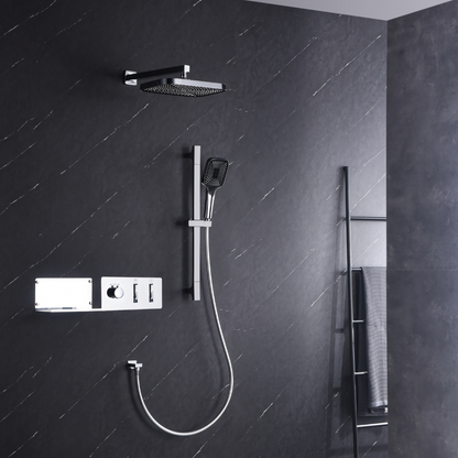 Thermostatische Inbouw Regendoucheset - Dante - Chroom