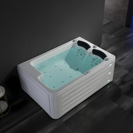 Opbouw Massagebad – Hamilton – Glans Wit – 192x130x75 cm