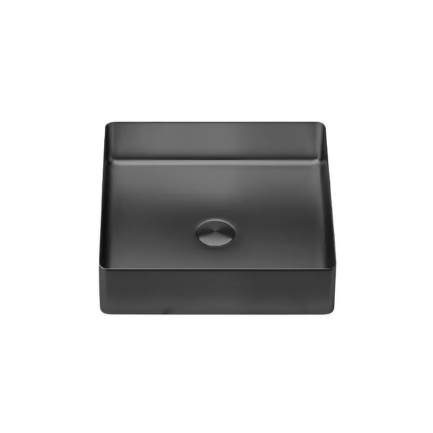 Opzet Waskom - Dante - Mat Zwart - RVS - 380x380x110mm (Vierkant)