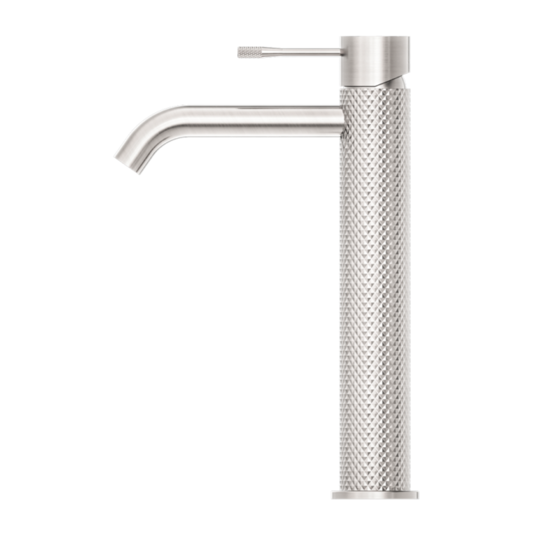 Hoge wastafelkraan Valencia - 1-Gats - Brushed nickel