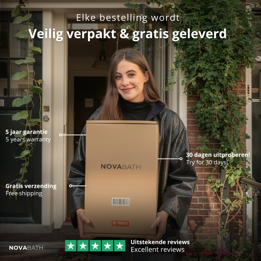 Vrijstaande badkraan Emilia - Mat zwart - 88 × 22 × 16 cm