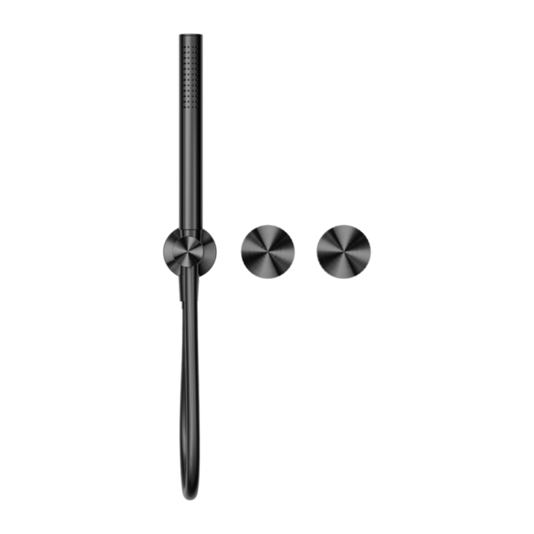 Inbouw douchemengkranen Valencia - Staafhanddouche - Zonder achterplaat - Graphite