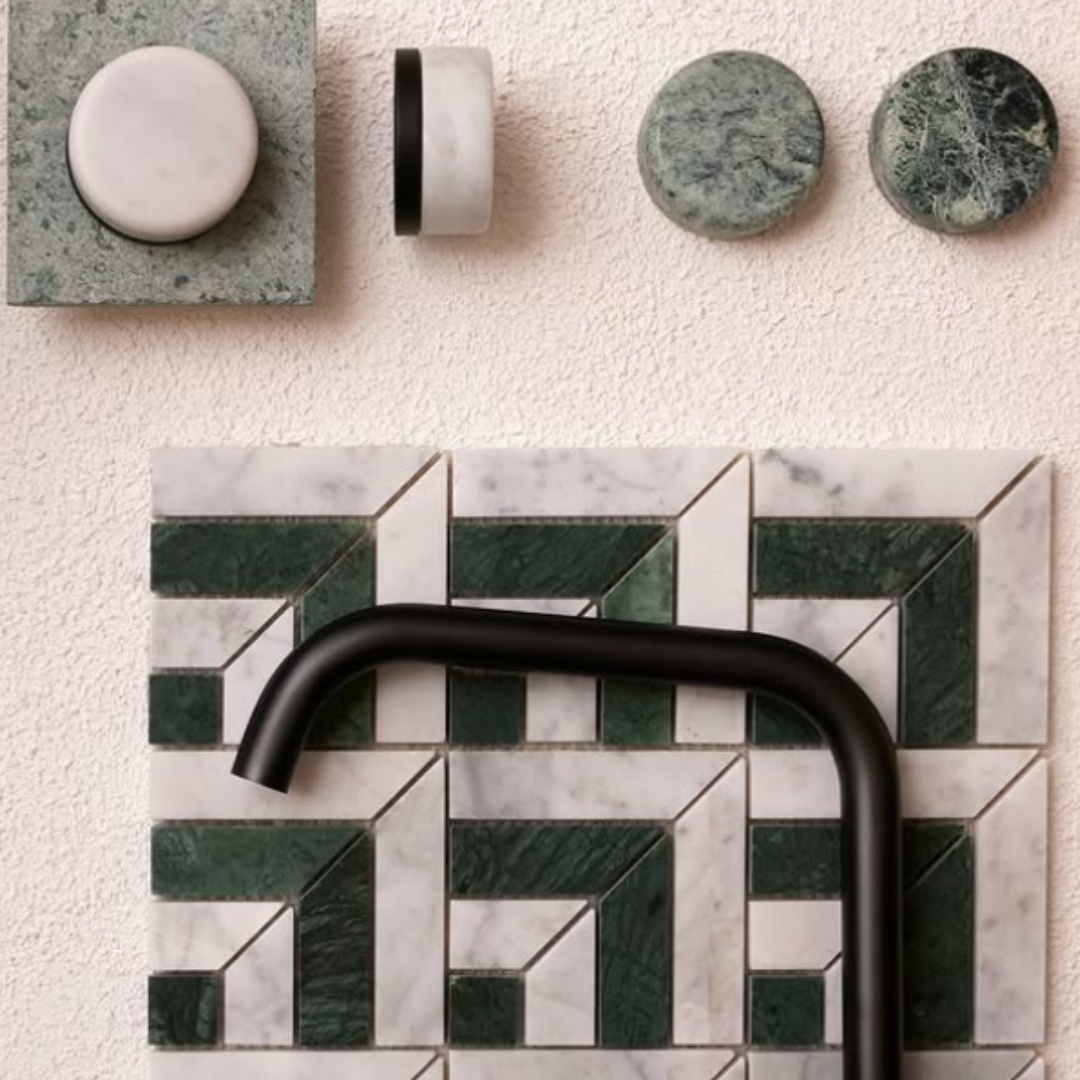 Inbouw mengkraan – Sorrento – Verde Alpi – Gun metal grey