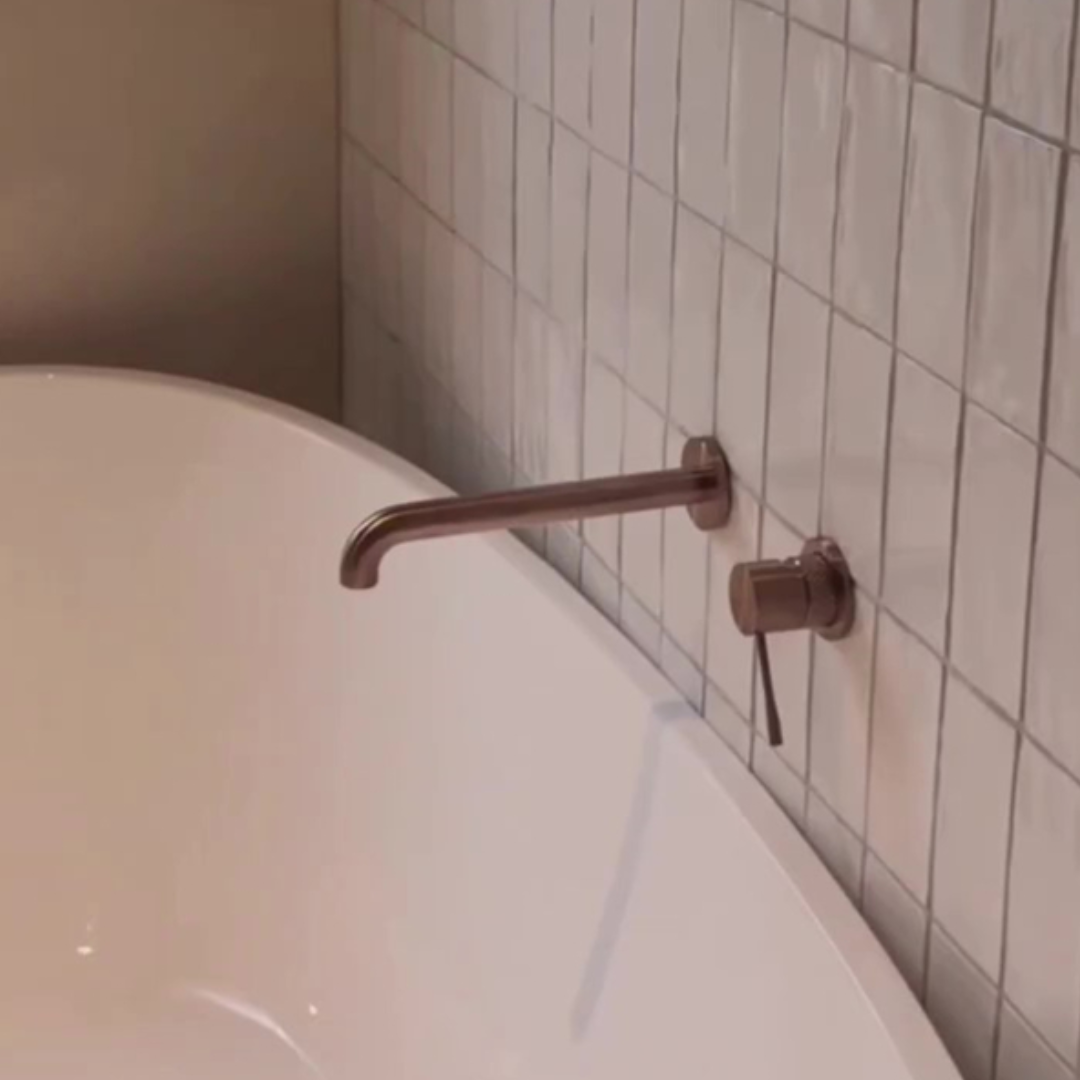 Inbouw wastafelkraan Valencia – Zonder achterplaat - Brushed bronze