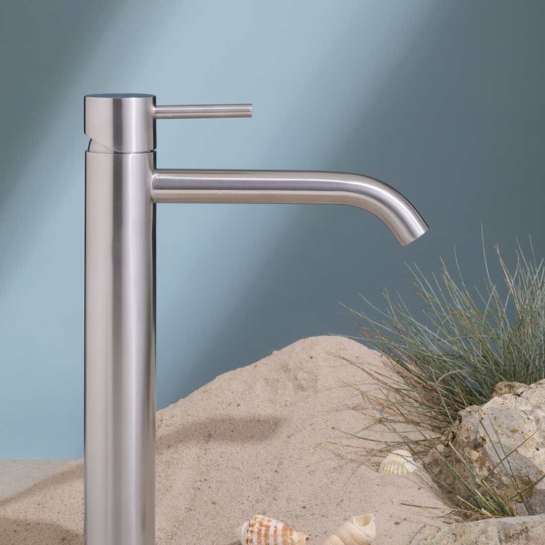 Hoge wastafelkraan Capri - 1-Gats - Graphite