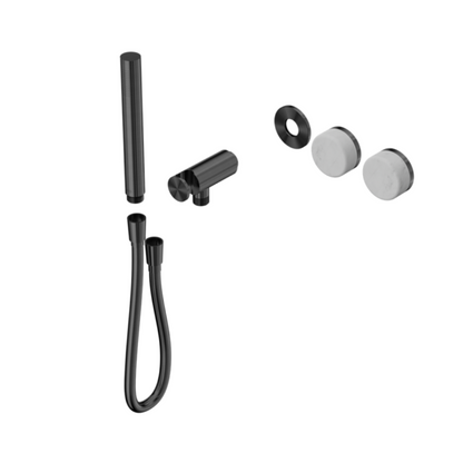 Inbouw douchemengkraan – Sorrento – Carrara – Staafhanddouche – Zonder achterplaat – Gun metal grey