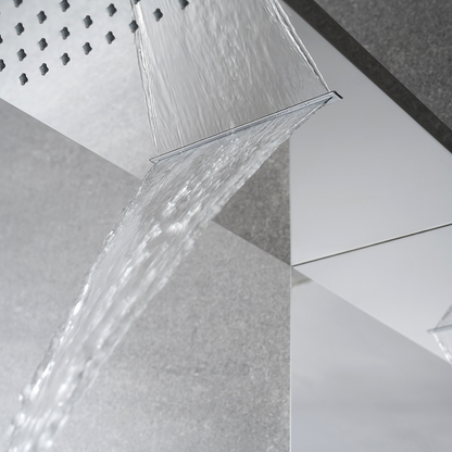 Douchepaneel Nana – Waterval – Massagejets – Chroom- 150 × 20 × 60 cm