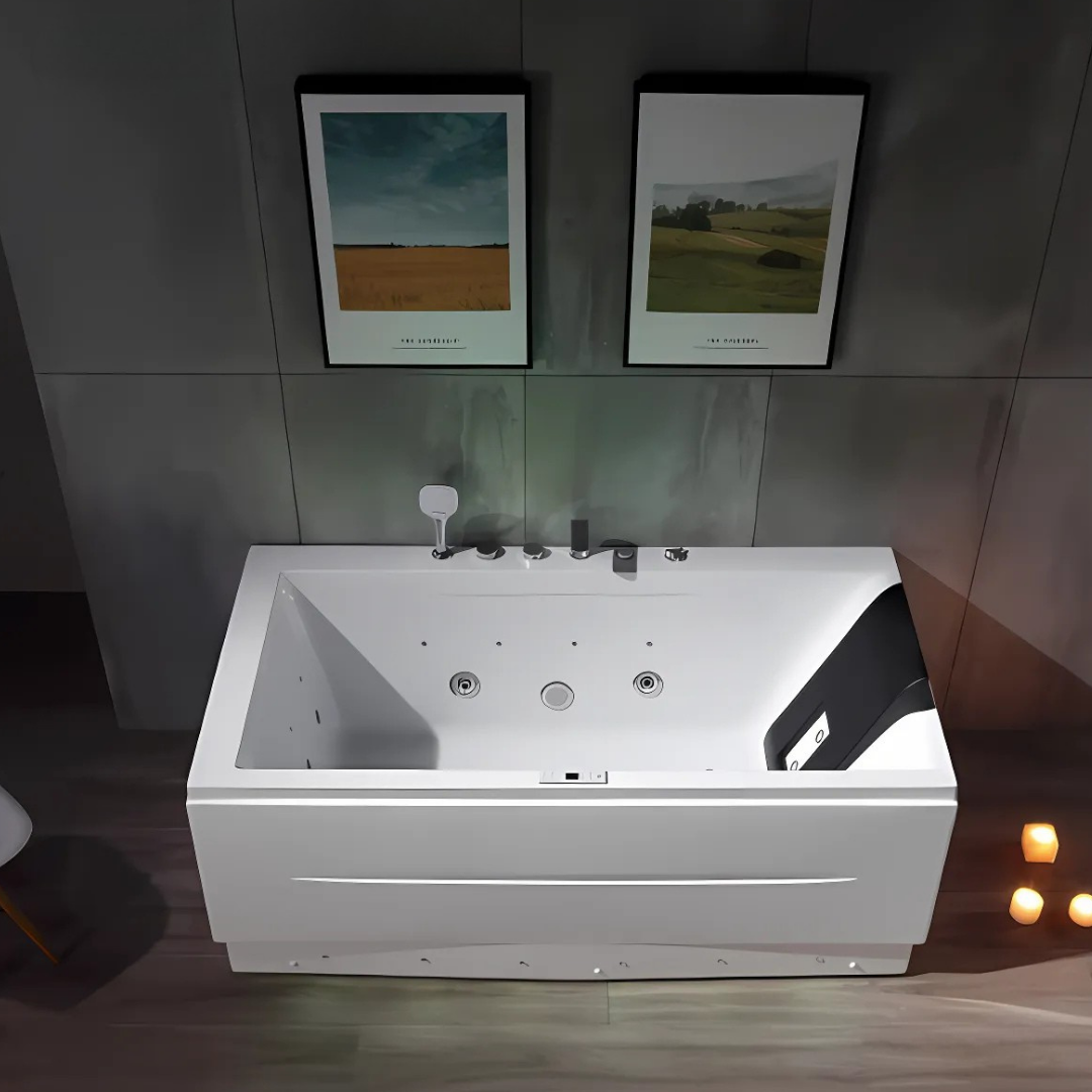 Opbouw Massagebad – Denver – Glans Wit – 170x85x68 cm