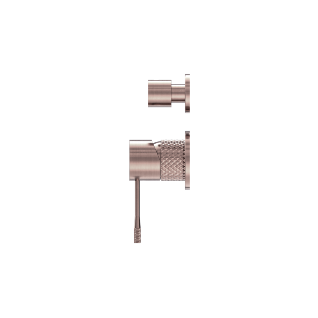 Inbouw mengkraan met diverter – Valencia - 2-gats – Brushed bronze